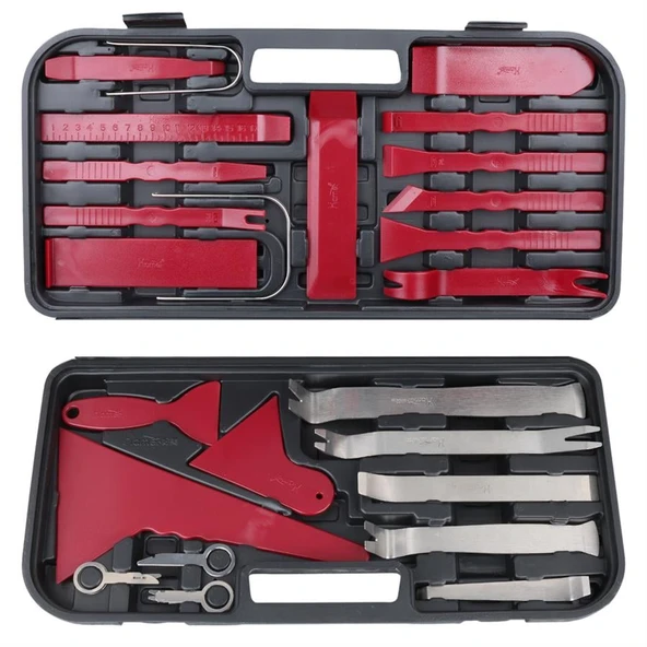 Ayt Carstar Hm-3698 Oto Araç İçi Ses Sistemi Lastik Kapı Sökme Düzeltme Çıkartma Aparatı Torpido Sökücü - 4