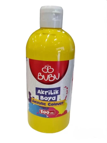 BU-BU AKRİLİK BOYA 500 GR. SARI ürün görseli