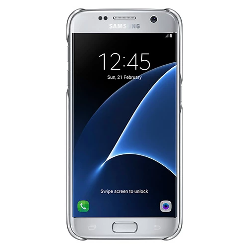 Samsung Galaxy S7 Clear Back Cover Orjinal Kılıf - Gümüş EF-QG930CSEGWW - 3