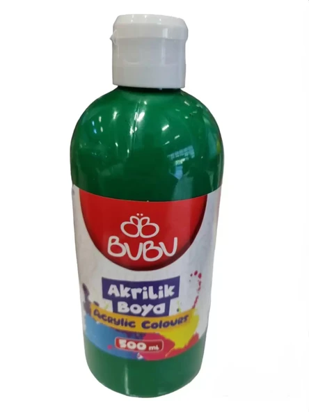 BU-BU AKRİLİK BOYA 500 GR. YEŞİL ürün görseli