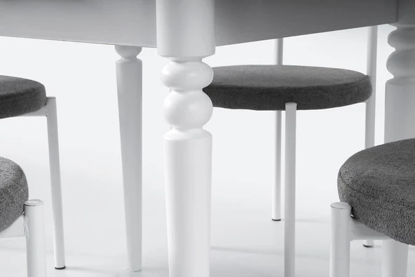 Pınar Ahşap Ayaklı Açılır Mutfak Masası 70x80 - Resim 5