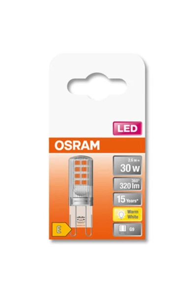 Osram Led 2.6W 2700K 320lm G9 Duy Sarı Işık Ampul