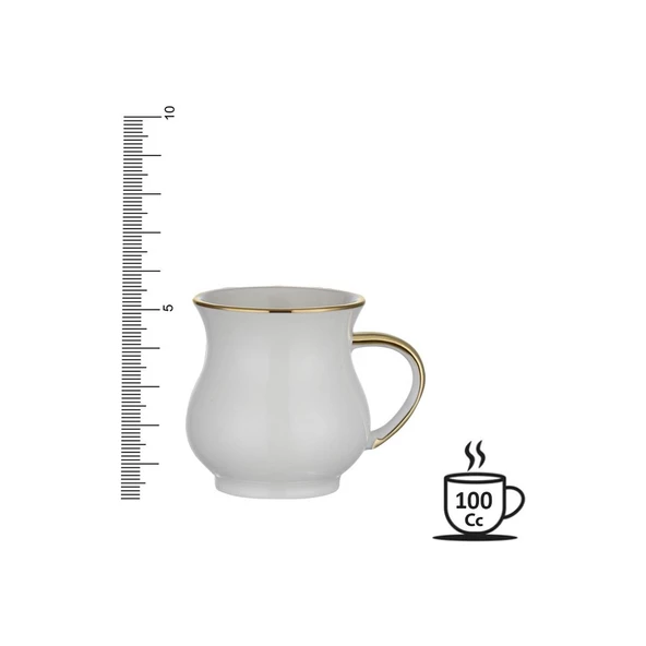 NEVA N3251 MARBLE PLUS 6 KİŞİLİK KAHVE FİNCAN TAKIMI - 4