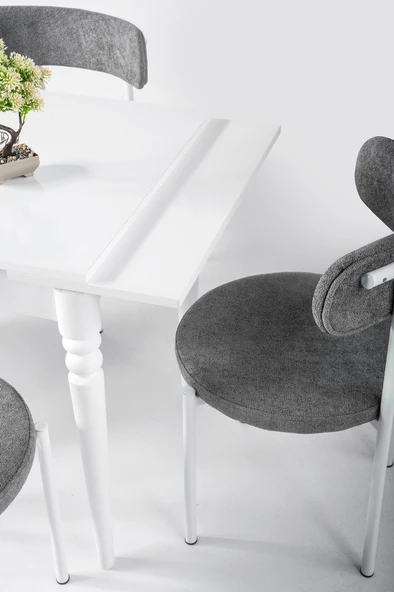 Pınar Ahşap Ayaklı Açılır Mutfak Masası 70x80 - Resim 2