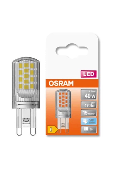 Osram Led 4.2W 4000K 470lm G9 Duy Kırık Beyaz Işık Ampul