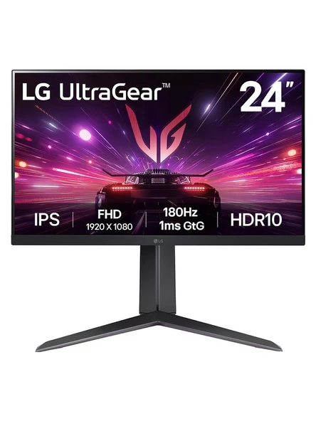 LG UltraGear 24GS65F-B 23.8" 1 ms Full HD Pivot IPS 180 Hz Oyuncu Monitörü