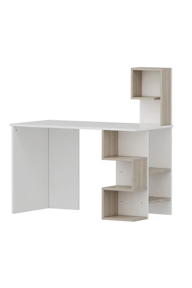 Betroya Twist Çalışma Masası - Beyaz / Alize - 6
