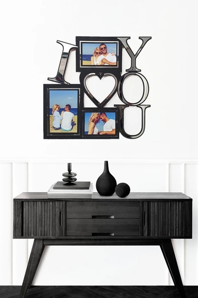 Veraart Kişiye Özel Işıklı Fotoğraf Çerçevesi I Love You Sevgililer Günü Hediyesi - 7