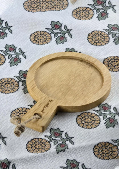 3lü Porselen Kahvaltılık Seti - Bambu Altlıklı Tatlı, Kahvaltılık Takımı - 100 ML, 6 Parça - 4