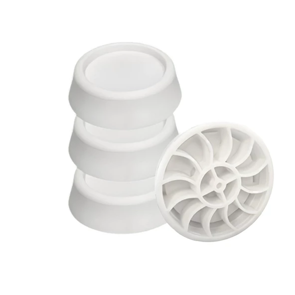 Titreşim Gürültü Önleyici Çamaşır Makinesi Kaydırmaz Stoper Beyaz Renk 4 ADET Ayak Denge Ayağı - 5