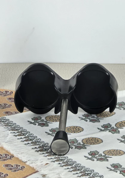 Paslanmaz Çelik Korumalı Tuzluk Seti - Stantlı 2li Tuzluk Takımı - 125 ML - 4