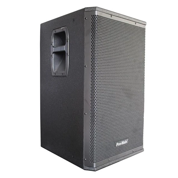 Pro-Main MS-1015GA 600 Watt 38 Cm Aktif Ahşap Kabin Hoparlör - 4