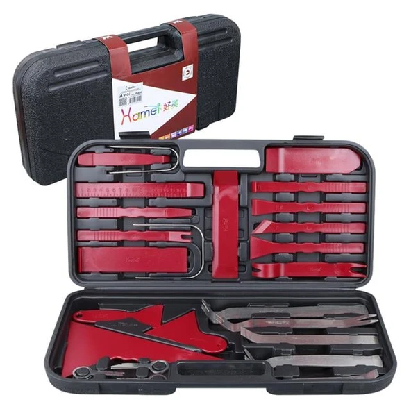 Carstar HM-3698 Araç İçi Ses Sistemi Sökme - Lastik Sökme -  Kapı Düzeltme Çıkarma Seti - 3