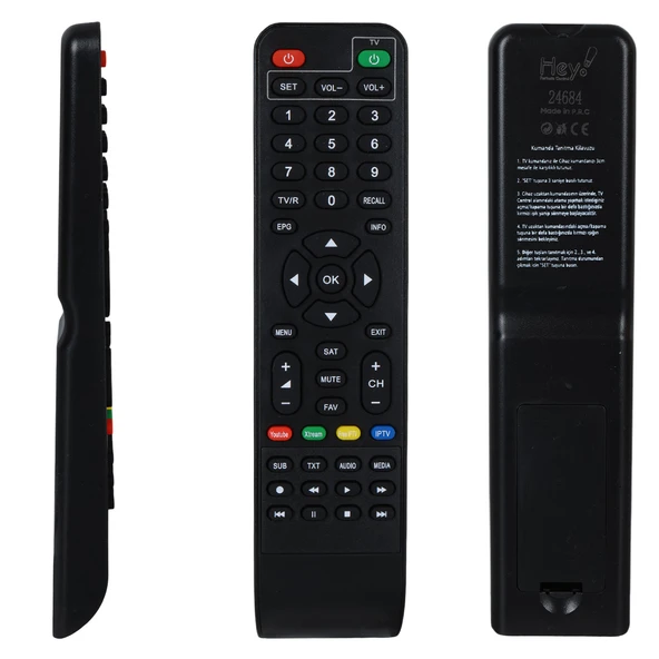 Dreamstar Y33A Youtube Tuşlu HD Uydu Kumandası - Resim 3