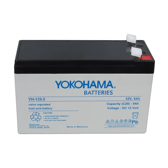 YOKOHAMA YH-129.0 12 VOLT - 9 AMPER AKÜ (150 X 65 X 90 MM) - 2