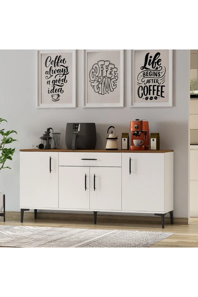 Betroya LAURA Konsol, Tv Sehpası, Tv Ünitesi, Kahve Köşesi, Banyo Dolabı, Çok Amaçlı Dolap - 4