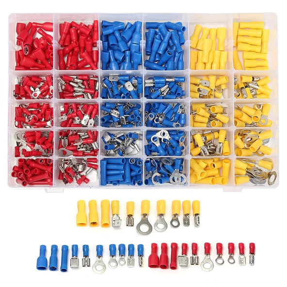 Powermaster PM-25982 Muhtelif Ölçülerde Kablo Pabuç (480 Parça) ürün görseli 1