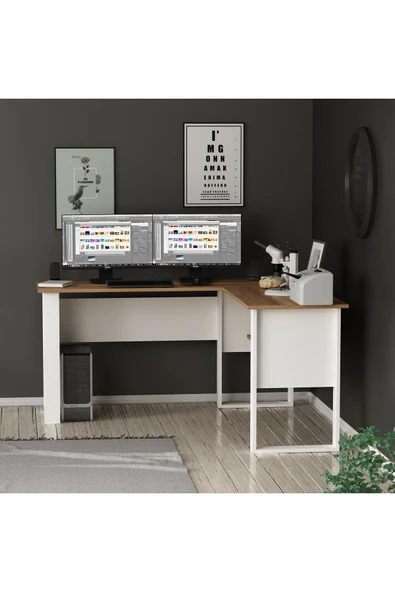 Betroya Randi Çalışma Masası Beyaz/Kemençe - 2