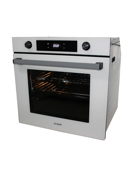 ALVEUS Digital Beyaz Ankastre Fırın(Turbo+ Soğutma Fanı) 8 Prog. - 2