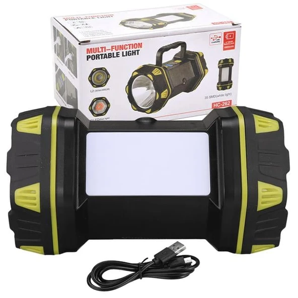 Powermaster Çok Fonksiyonlu 3İn1 Taşınabilir Işıldak HC-262 - 6