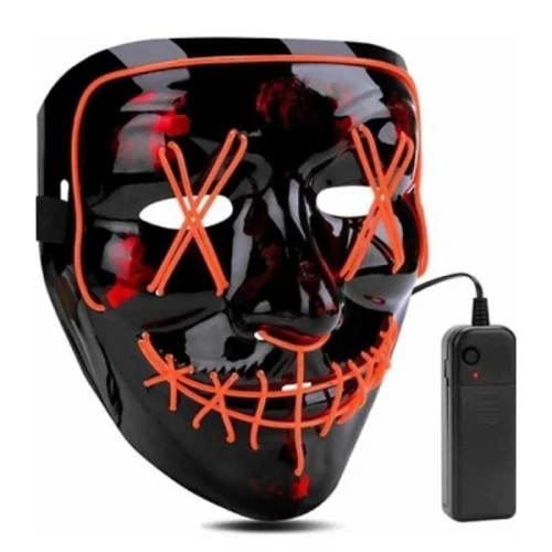 LED Işıklı Yeşil Maske - Resim 3