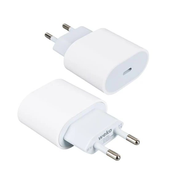Weko Wk-26524 Beyaz Pd 20 Watt Iphone Type-C Hızlı Şarj Başlığı - 3