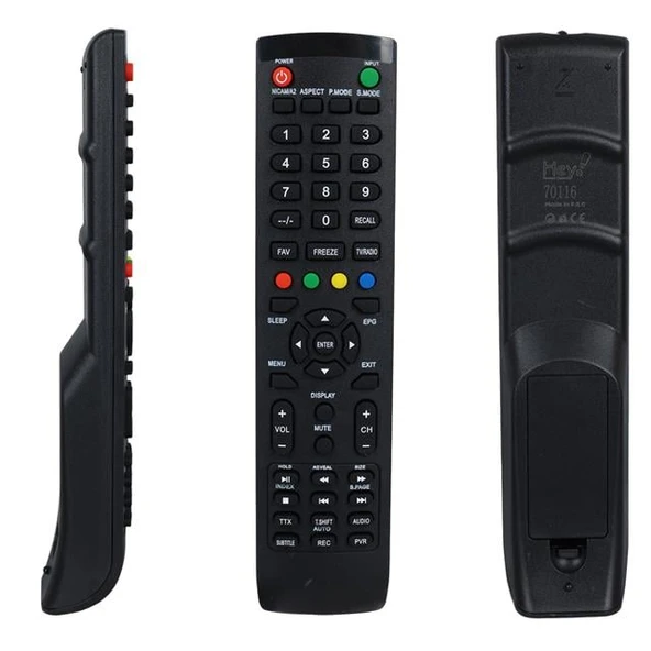 Vestel - Altus - Arçelik - Beko - Arctic - Blomberg Küçük Kalıp LCD LED TV Kumandası - 2
