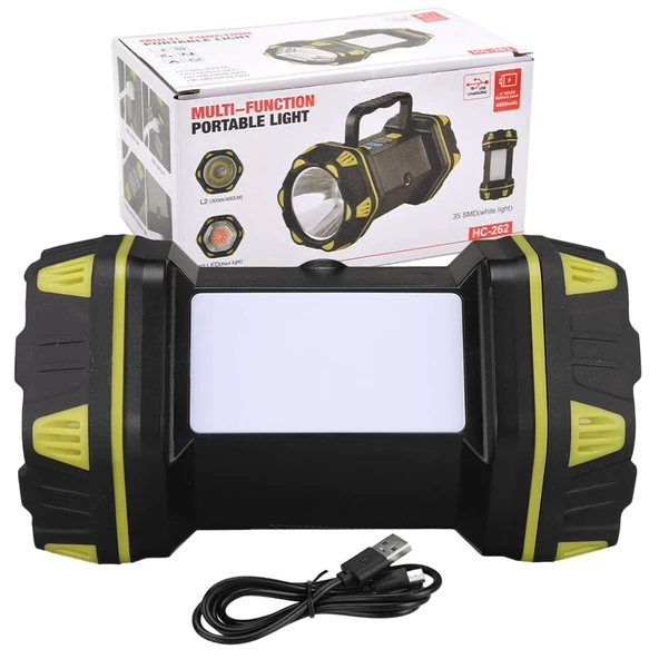 Powermaster Çok Fonksiyonlu 3İn1 Taşınabilir Işıldak HC-262 - 3