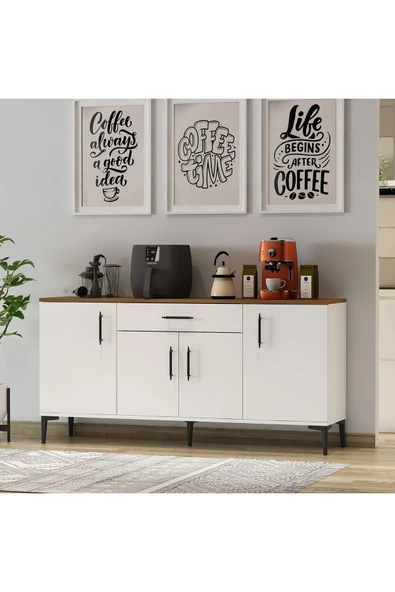 Betroya LAURA Konsol, Tv Sehpası, Tv Ünitesi, Kahve Köşesi, Banyo Dolabı, Çok Amaçlı Dolap - 5