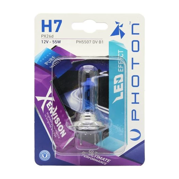 H7 12V 55W XEN VISION (TEKLI BLISTER)