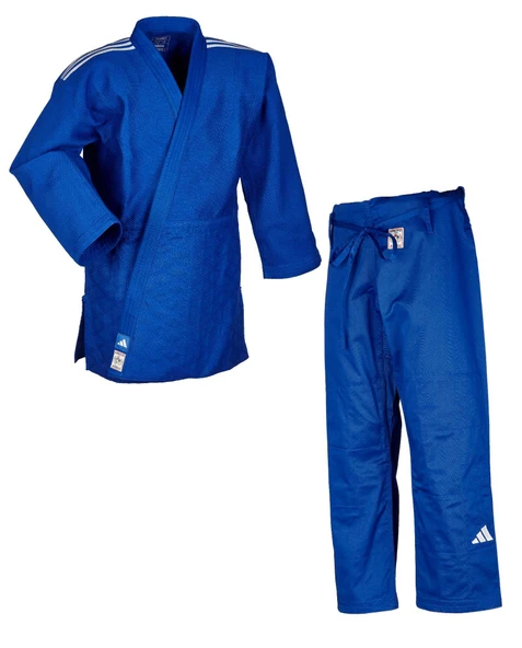 Adidas Champion III IJF Onaylı Judo Elbisesi Mavi Judogi - 5