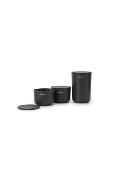 Brabantia Renew Dark Grey 3lü Kapaklı Plastik Düzenleyici - 2