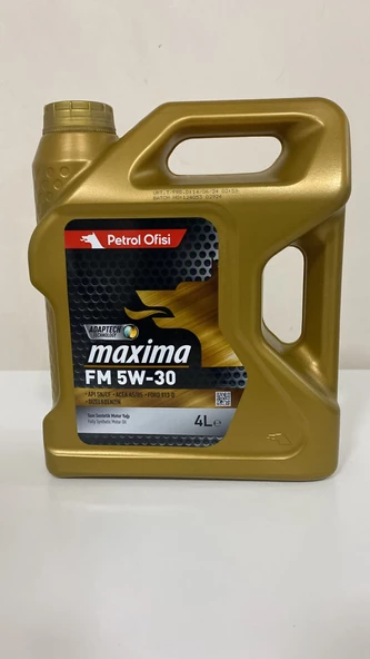 Petrol Ofisi FM 5w-30 4 lt Motor Yağı 6.ay 2024 üretim