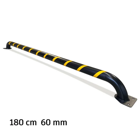 Park Demirleri Otopark Stoperi Metal Araç Stoperi Otopark Bariyeri 180cm Ø60mm 2.5mm