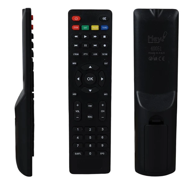 Ayt Redline TS-100 HD ve T Serisi Xtream Tuşlu HD Uydu Kumandası Uzaktan Kumanda - Resim 2