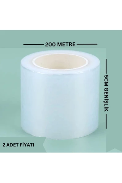 2 Adet Kirpik, Kaş Dövmesi  Kalıcı Makyaj Dövmesi İçin Tek Kullanımlık Plastik Şeffaf Sarma Film - 5