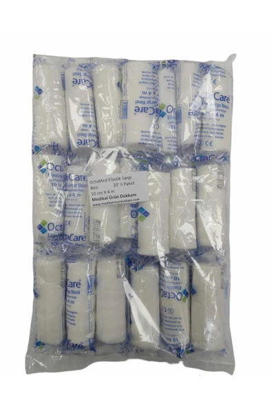 Octacare Elastik Hidrofil Sargı Bezi 10cm X 4m 50'li Tek Paket