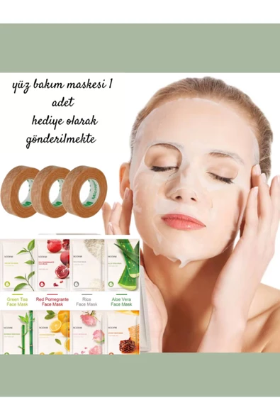 Micropore Estetik Burun Bandı ( 3lü Paket) KAĞIT YÜZ MASKESİ HEDİYELİ