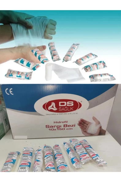 Hidrofil Sargı Bezi 10cm X 150cm -25 Adet - 6