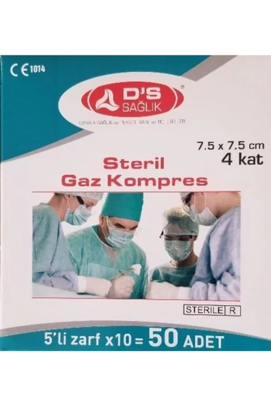 Damla Ds Steril Gaz Kompres Spanç 7.5 X 7.5cm 50 Adet