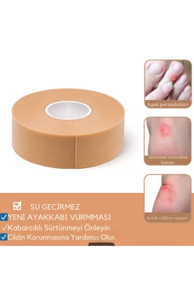 Su Geçirmez Çok Fonksiyonlu Ayak Bakımı Bandajı - Yapışkanlı Elastik Topuk Sticker 2 Adet 2 Çeşit - 3