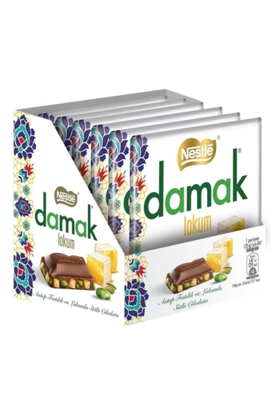 Nestle Damak Lokum Çikolata 6x60 gr