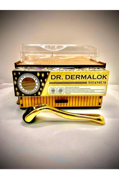 Dermaroller Gold Professional-Saç, Sakal, Kaş Serum Kullanımına Uygun Yeni Seri 1mm