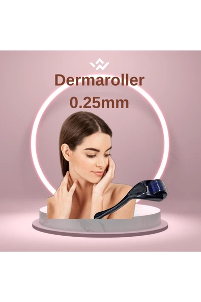 Dermaroller 540 iğne 0.25mm Siyah