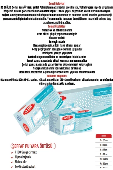 Su Geçirmez Şeffaf Pu Film Pedli Örtü- Deniz,havuz,banyo Örtüleri 9cm*20cm (25 ADET) - 4