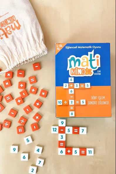 Mati Mino Çocuk Öğretici Zeka Oyunu Çocuk Zeka Oyunu Aile Boyu 4 Işlem Kutu Oyunu - 2