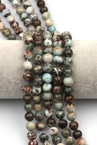 Larimar Doğaltaş Dizi 8 mm Küre Kesim ürün görseli