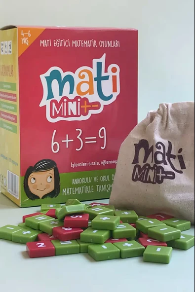 Mati Mini+ Çocuk Öğretici Zeka Oyunu Okul Öncesi Ve Anaokulu Için Sayılar Ve Matekle Tanışma