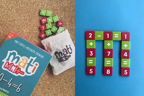 Mati Mini+ Çocuk Öğretici Zeka Oyunu Okul Öncesi Ve Anaokulu Için Sayılar Ve Matekle Tanışma - 5