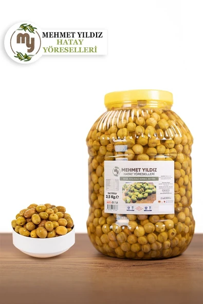 Yeşil Halhali Kırma Zeytin 3.5kg